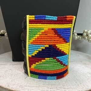 Handcrafted Maasai Beaded Bracelet 7 3/4” D13